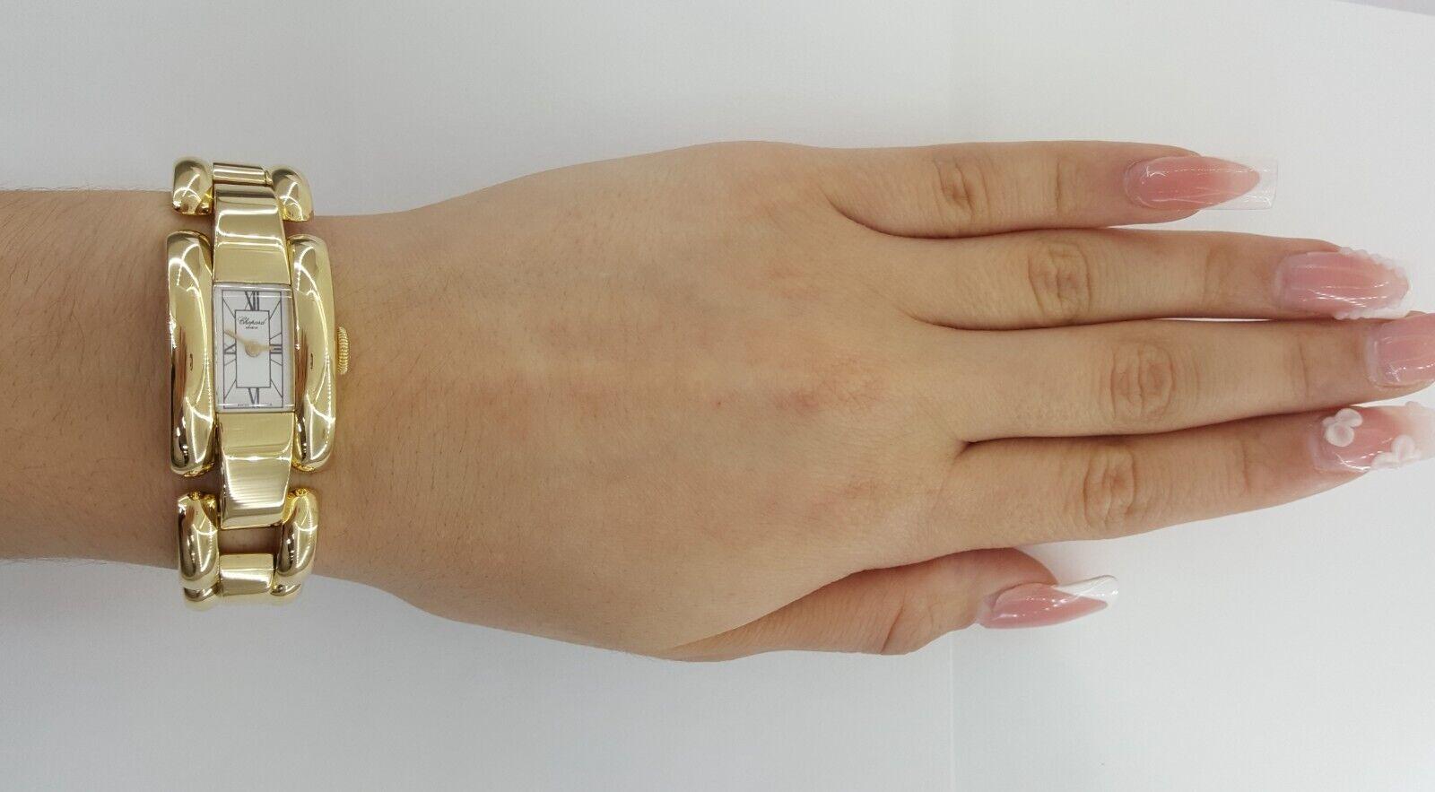 Chopard La Strada 18K Yellow Gold Quartz Watch 96.5 Grams 7" Ref 41/7396