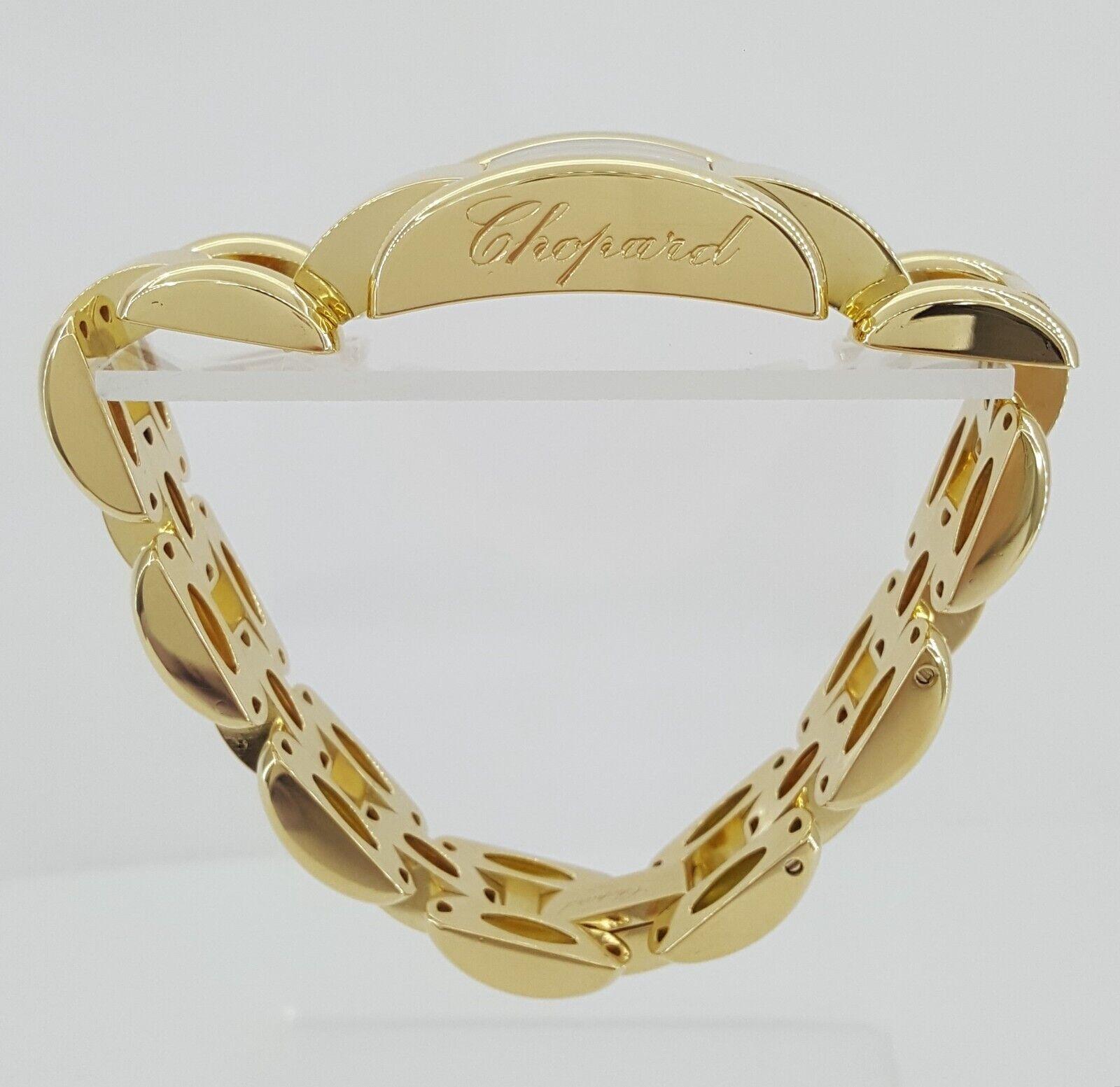 Chopard La Strada 18K Yellow Gold Quartz Watch 96.5 Grams 7" Ref 41/7396