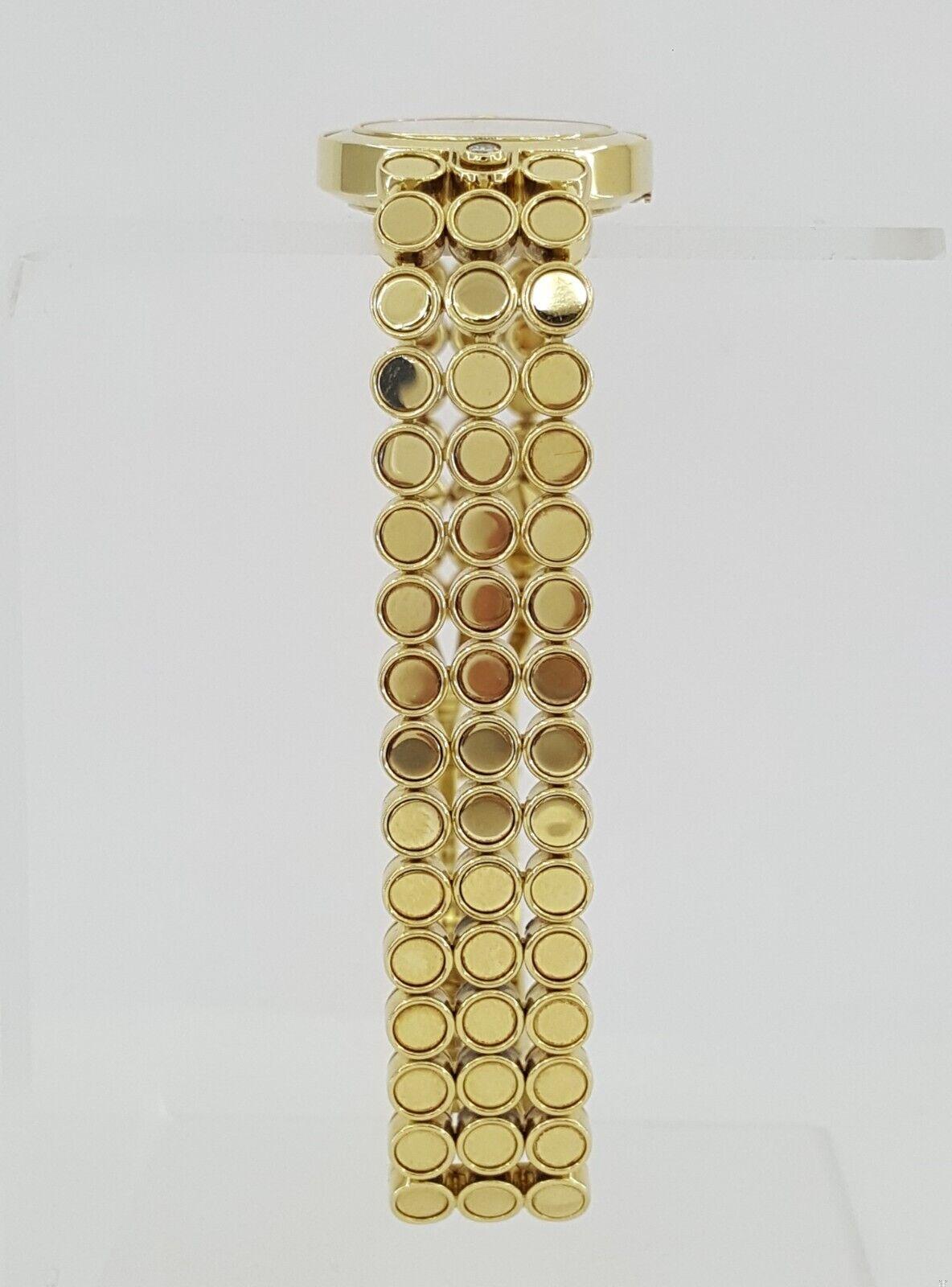 Harry Winston Premier Ladies 18k Yellow Gold Diamond Quartz Watch 22.6mm 66 Gr