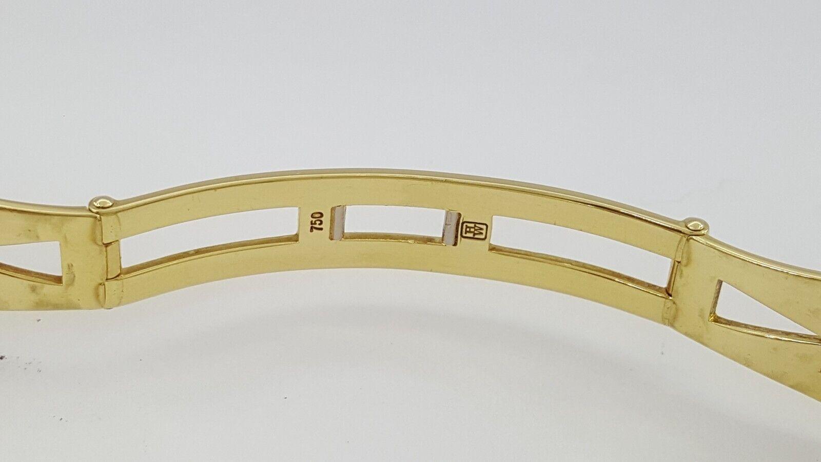 Harry Winston Premier Ladies 18k Yellow Gold Diamond Quartz Watch 22.6mm 66 Gr