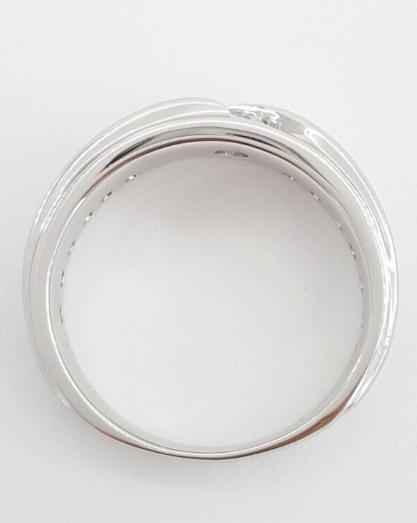 Ever Us Round Diamond Channel Set 14k White 1 ct Gold Wedding Anniversary Band