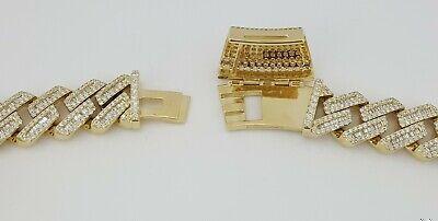 Cuban Chain Diamond 29.28 ct 14K Yellow Gold 17.3 mm Necklace 347.8 Grams 22"