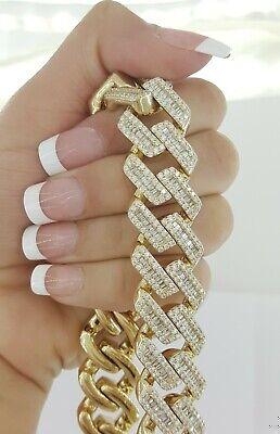 Cuban Chain Diamond 29.28 ct 14K Yellow Gold 17.3 mm Necklace 347.8 Grams 22"