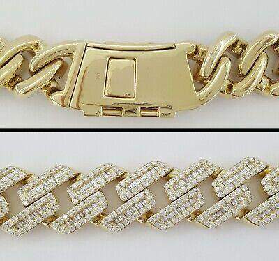 Cuban Chain Diamond 29.28 ct 14K Yellow Gold 17.3 mm Necklace 347.8 Grams 22"