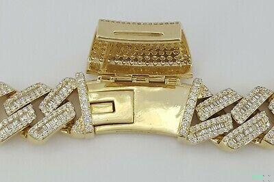 Cuban Chain Diamond 29.28 ct 14K Yellow Gold 17.3 mm Necklace 347.8 Grams 22"