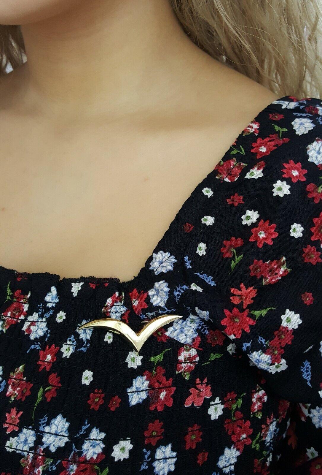 Tiffany & Co 1980s Vintage 18K Yellow Gold Seagull Brooch Brooch / Pin LARGE 2