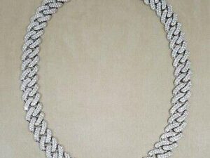 Cuban Link Chain 14k White Gold Diamond 32.06 ct 18mm 316 Grams Rtl $85K