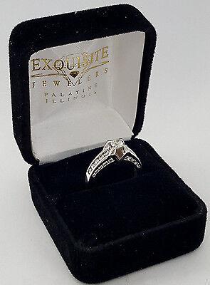 Round Brilliant Cut Diamond 0.97 ct 18K White Gold Engagement Ring
