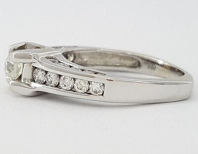 Round Brilliant Cut Diamond 0.97 ct 18K White Gold Engagement Ring