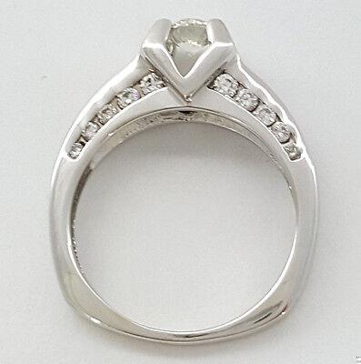 Round Brilliant Cut Diamond 0.97 ct 18K White Gold Engagement Ring