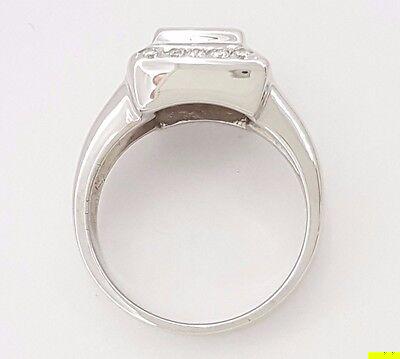 Invisible Princess Cut Diamond Halo Engagement Ring 0.75 ct 18K White Gold