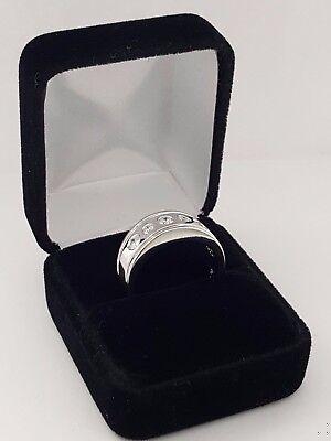 Diamour 5 Stone Round Cut Diamond Wedding Ring 0.75 ct 14K White Gold 9 mm 11.5g