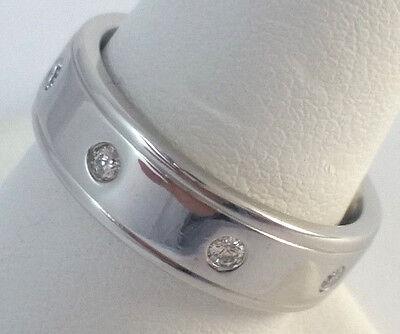 0.25 ct 14K White Gold Round Diamond Eternity Wedding Anniversary Band Ring 6 mm