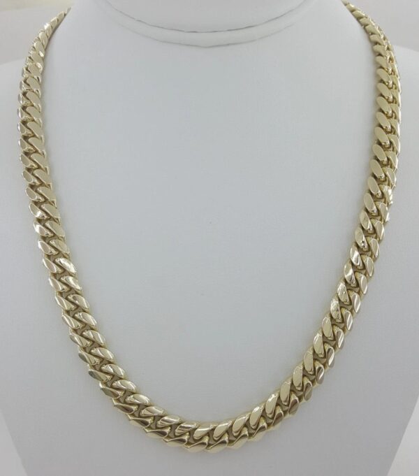 Yellow Gold Cuban Chain Necklace Solid 10K Yellow Gold 20" 119 Grams 9.2 mm Wide