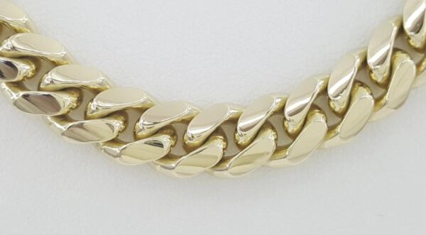 Yellow Gold Cuban Chain Necklace Solid 10K Yellow Gold 20" 119 Grams 9.2 mm Wide