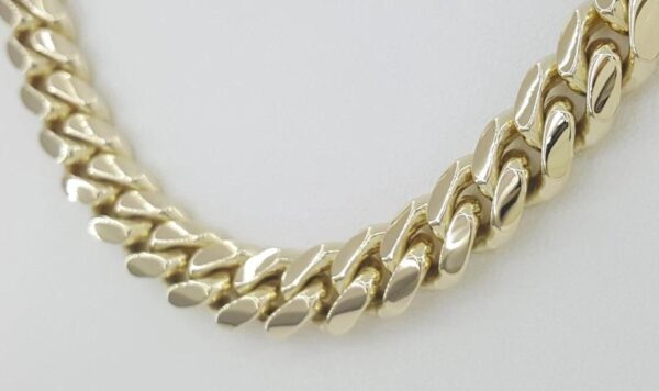 Yellow Gold Cuban Chain Necklace Solid 10K Yellow Gold 20" 119 Grams 9.2 mm Wide