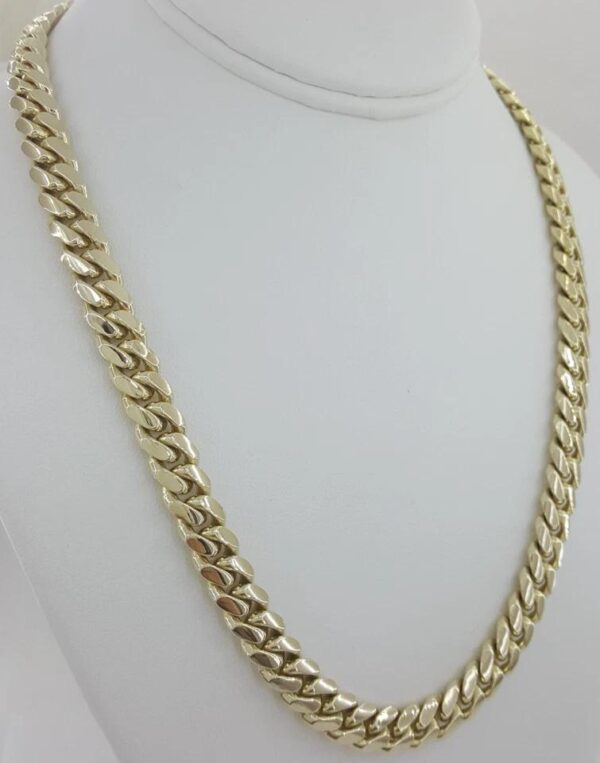 Yellow Gold Cuban Chain Necklace Solid 10K Yellow Gold 20" 119 Grams 9.2 mm Wide
