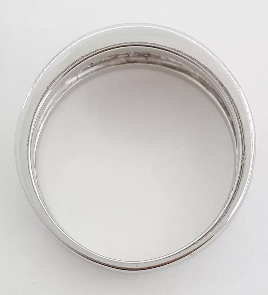 Diamond Pave Ring 1 ct 14K White Gold 10mm