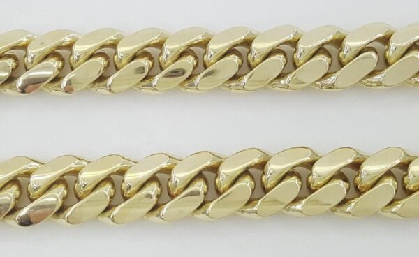 Yellow Gold Cuban Chain Necklace Solid 10K Yellow Gold 20" 119 Grams 9.2 mm Wide