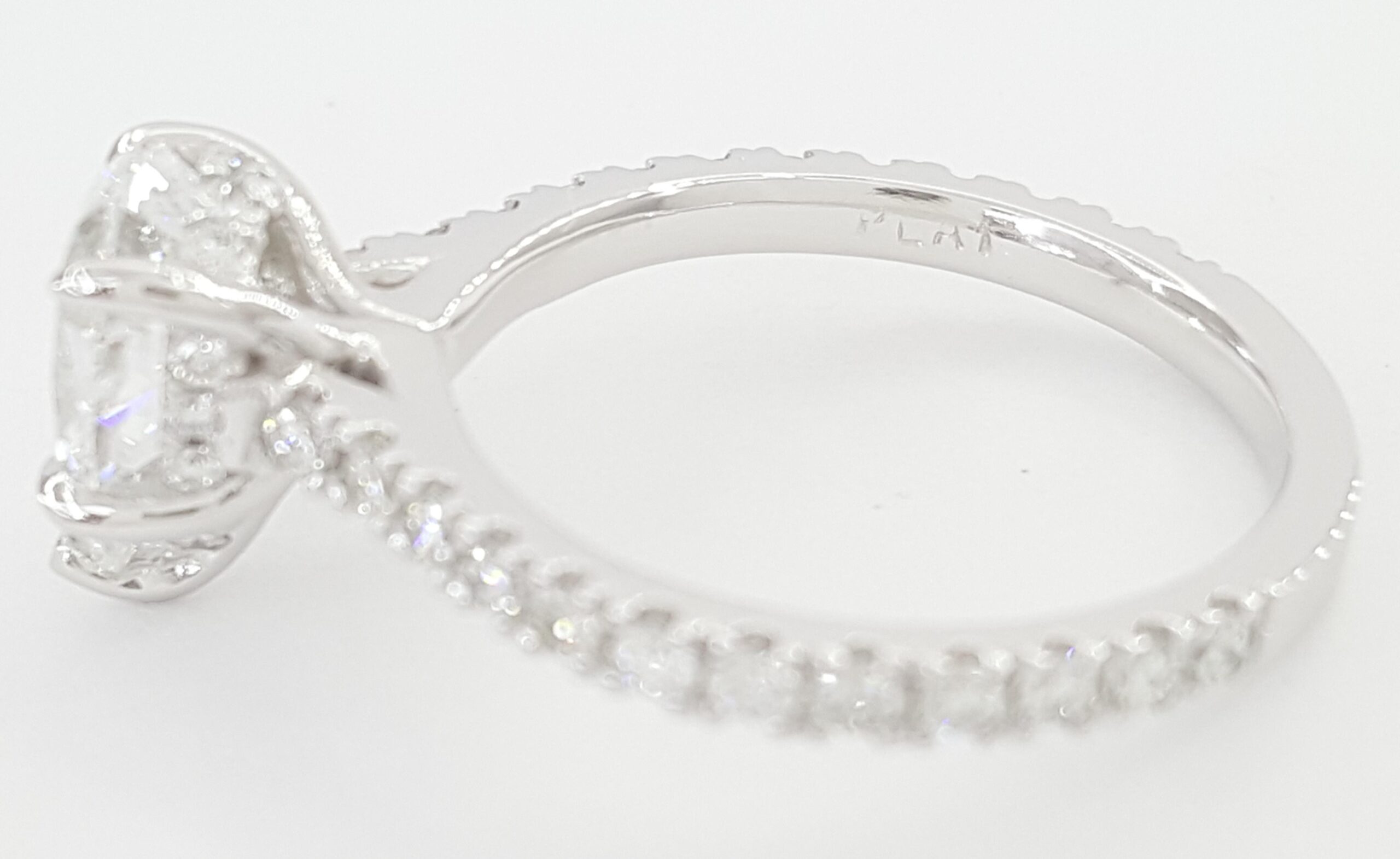 Pear Diamond Hidden Halo Engagement Ring Platinum 2.13 ct Rtl $14,500