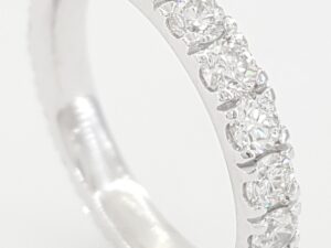 Round Diamond Full Circle Eternity Wedding Band Ring 1.68 ct 3mm Platinum $4.5K