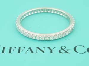 Tiffany & Co Soleste Full Circle Eternity Diamond Band Ring 0.34ct Plat $5,400