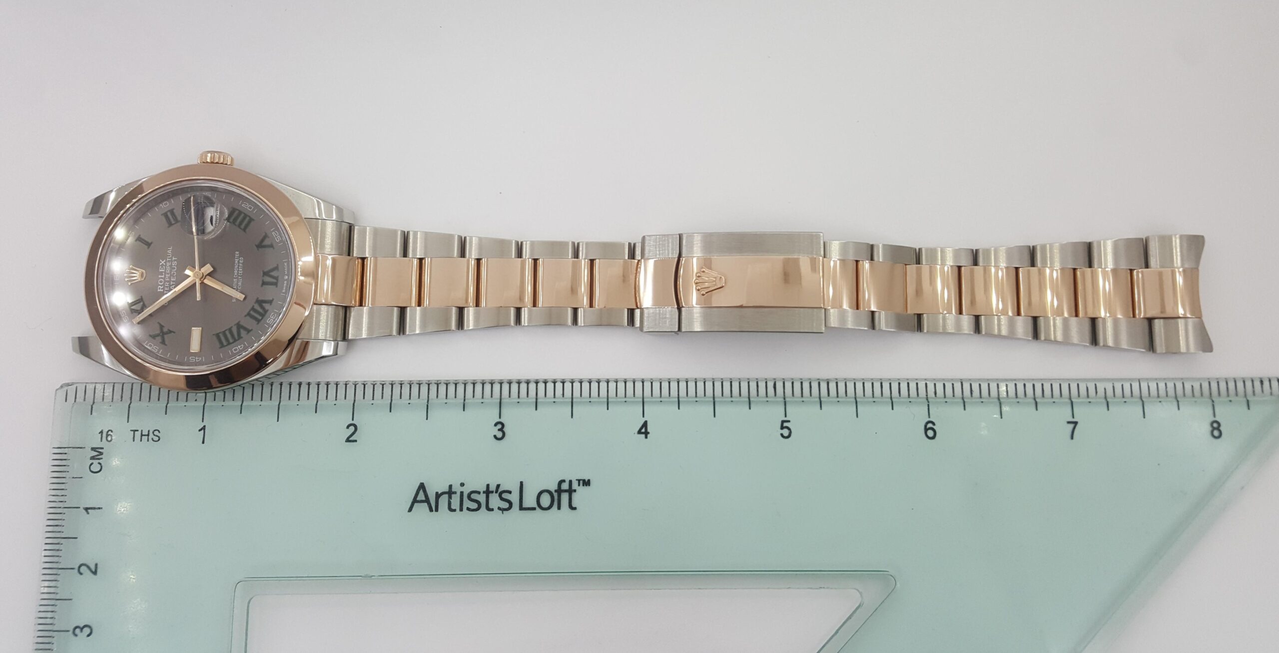 Rolex DateJust II 126301 41 mm Wimbledon Dial Oyster SS 18K Everose Gold