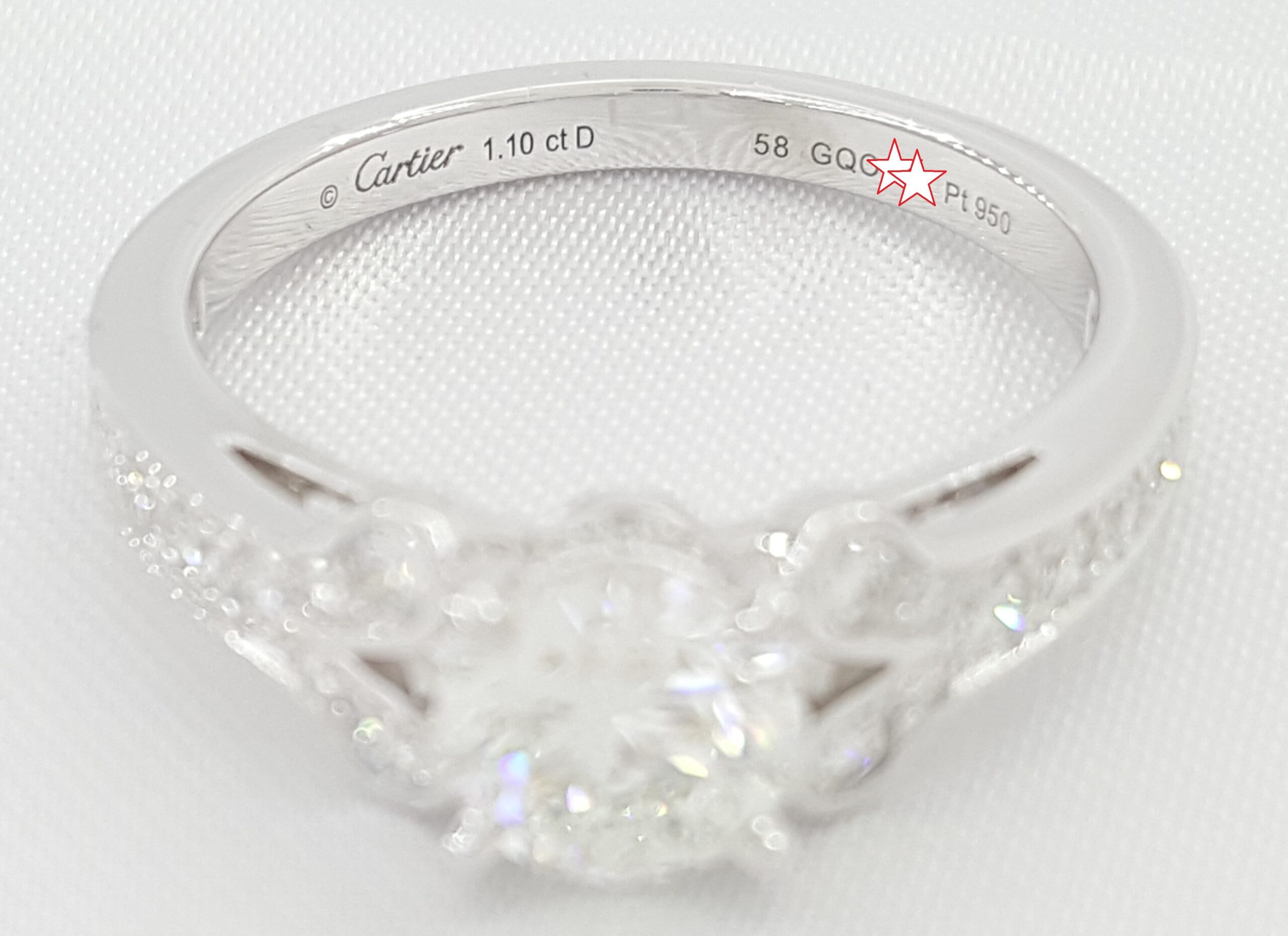 Cartier Ballerine Round Diamond Engagement Ring 1.5 ct Platinum Retail $20,500