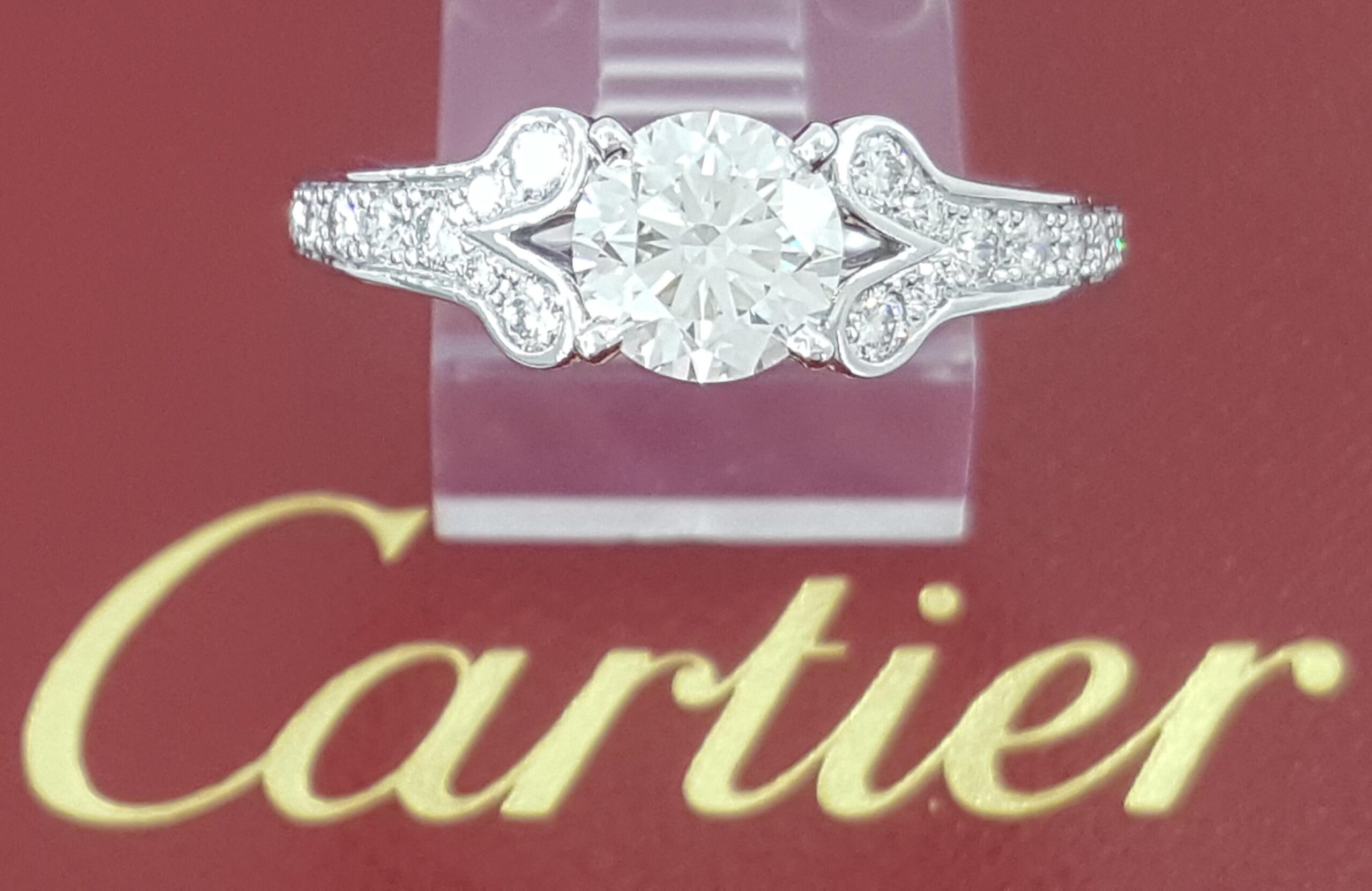Cartier Ballerine Round Diamond Engagement Ring 1.5 ct Platinum Retail $20,500