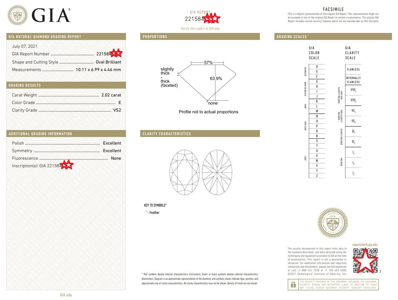 Harry Winston The One Oval Diamond Engagement Ring 2.72 ct Retail $75k