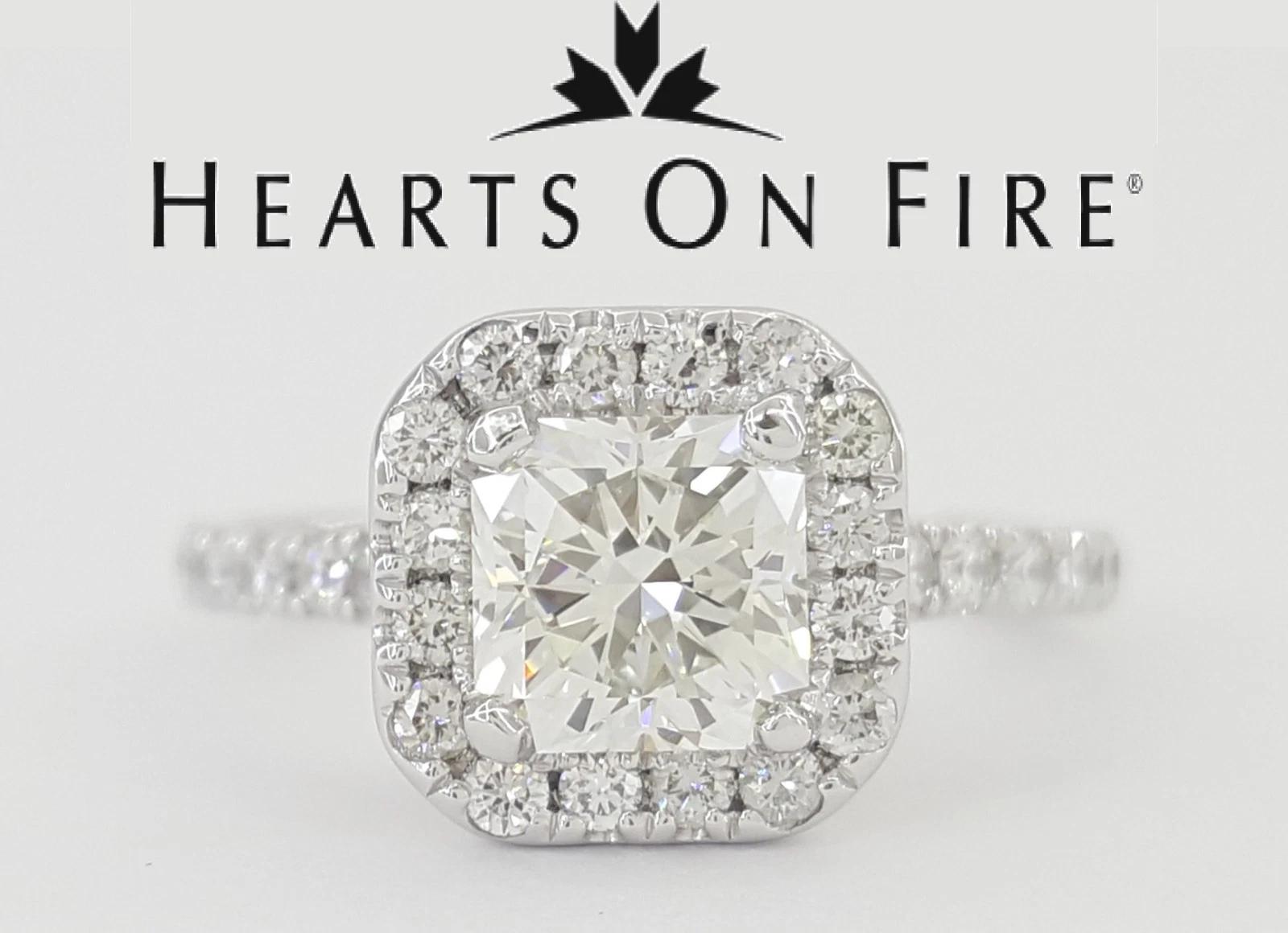 HOF Hearts on Fire Dream Cut Diamond Engagement Ring 1.48 ct Platinum Rtl $14.1K