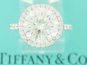 Tiffany & Co Soleste Round Diamond Engagement Ring 3.82 ct Platinum Rtl $135K