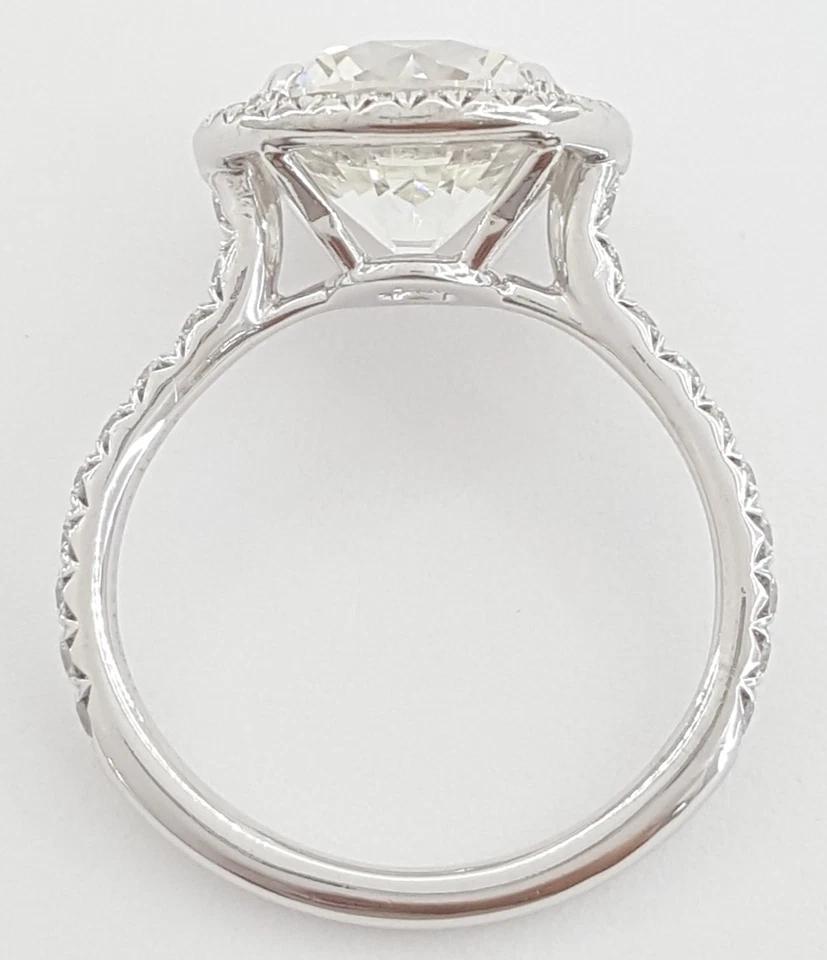 Tiffany & Co Soleste Round Diamond Engagement Ring 3.82 ct Platinum Rtl $135K