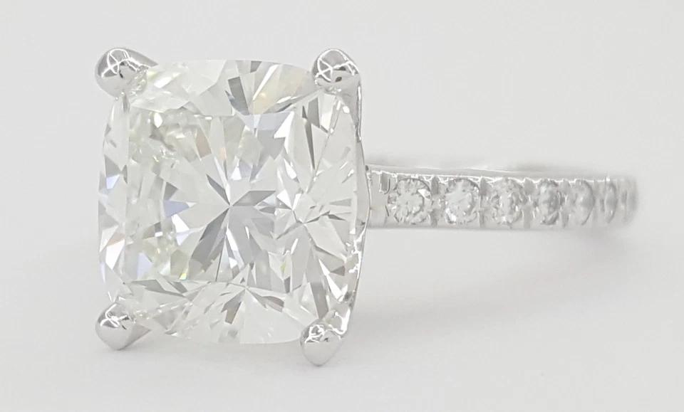 Tiffany & Co Novo Cushion Cut Diamond Engagement Ring 3.18 ct Retail $115,000