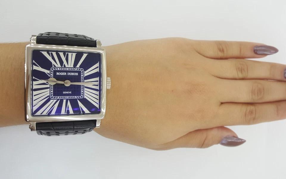 Roger Dubuis Golden Square G40140 Automatic Watch 18k White Gold Skeleton Back