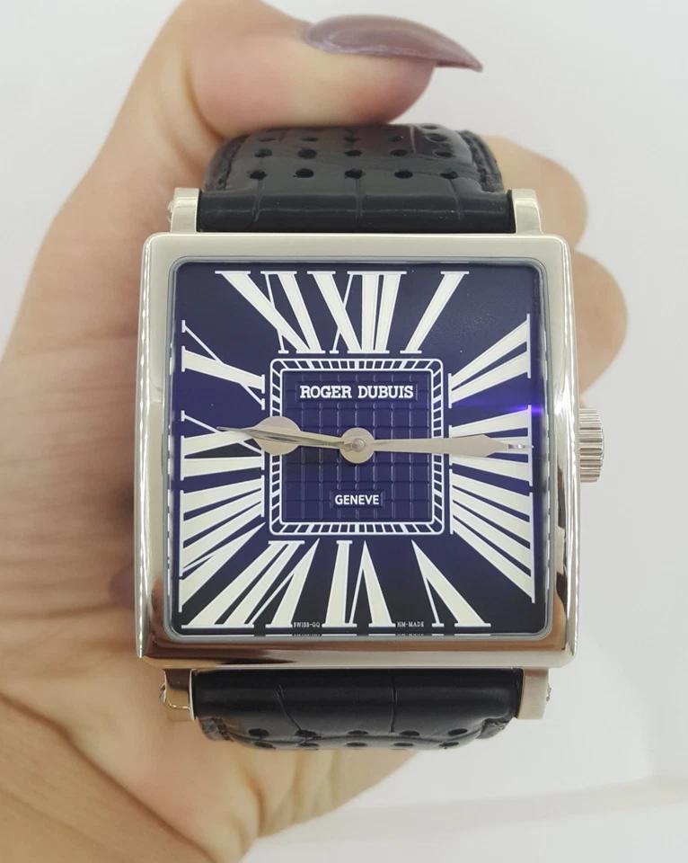 Roger Dubuis Golden Square G40140 Automatic Watch 18k White Gold Skeleton Back