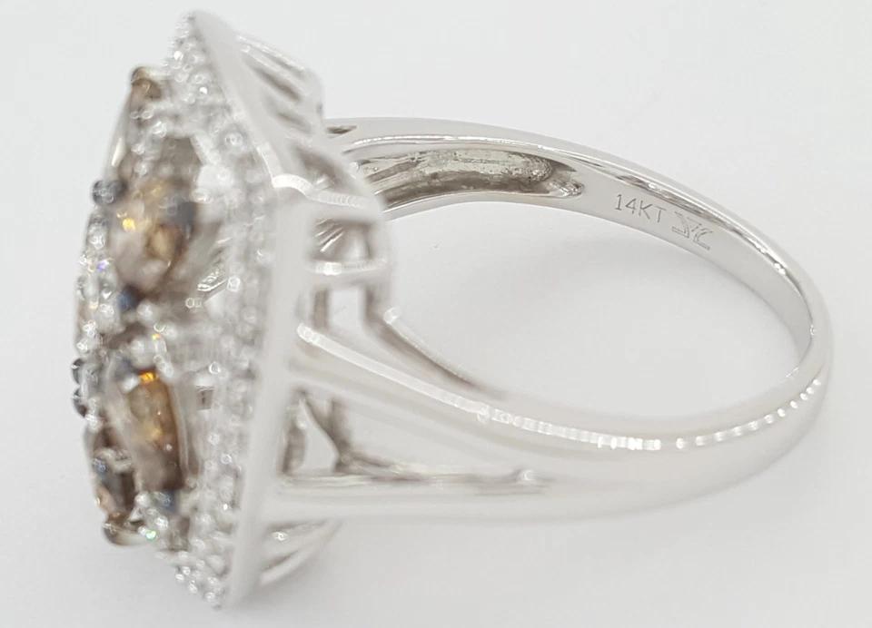 Le Vian LeVian Chocolate & Nude Diamond Statement Ring 14K White Gold 1.8 ct