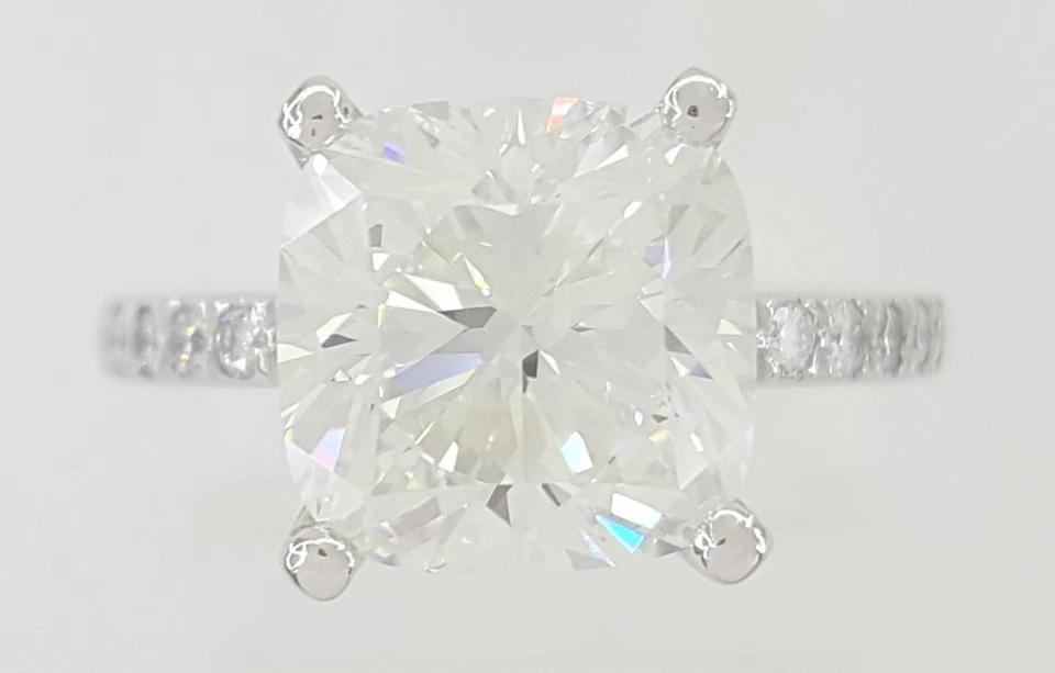 Tiffany & Co Novo Cushion Cut Diamond Engagement Ring 3.18 ct Retail $115,000