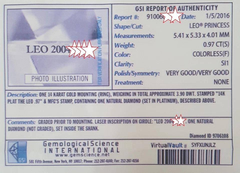 Leo Princess in TACORI Dantela 2622PRSMP Platinum Engagement Ring 1.52 ct