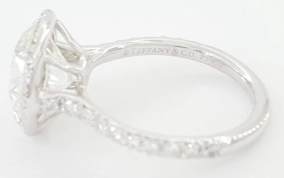Tiffany & Co Soleste Round Diamond Engagement Ring 3.82 ct Platinum Rtl $135K
