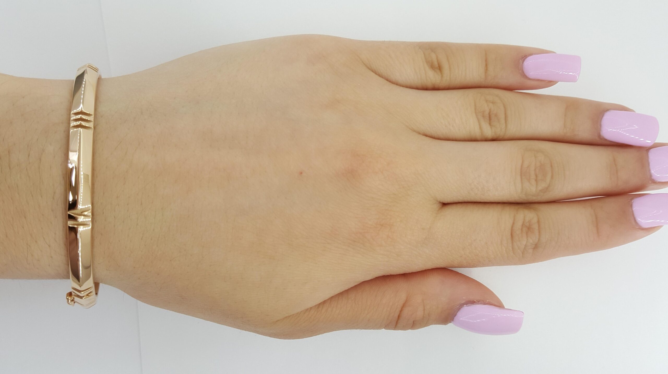 TIFFANY & CO Atlas 18K Rose Gold Wide Bangle Bracelet 32.3 grams 6.5"