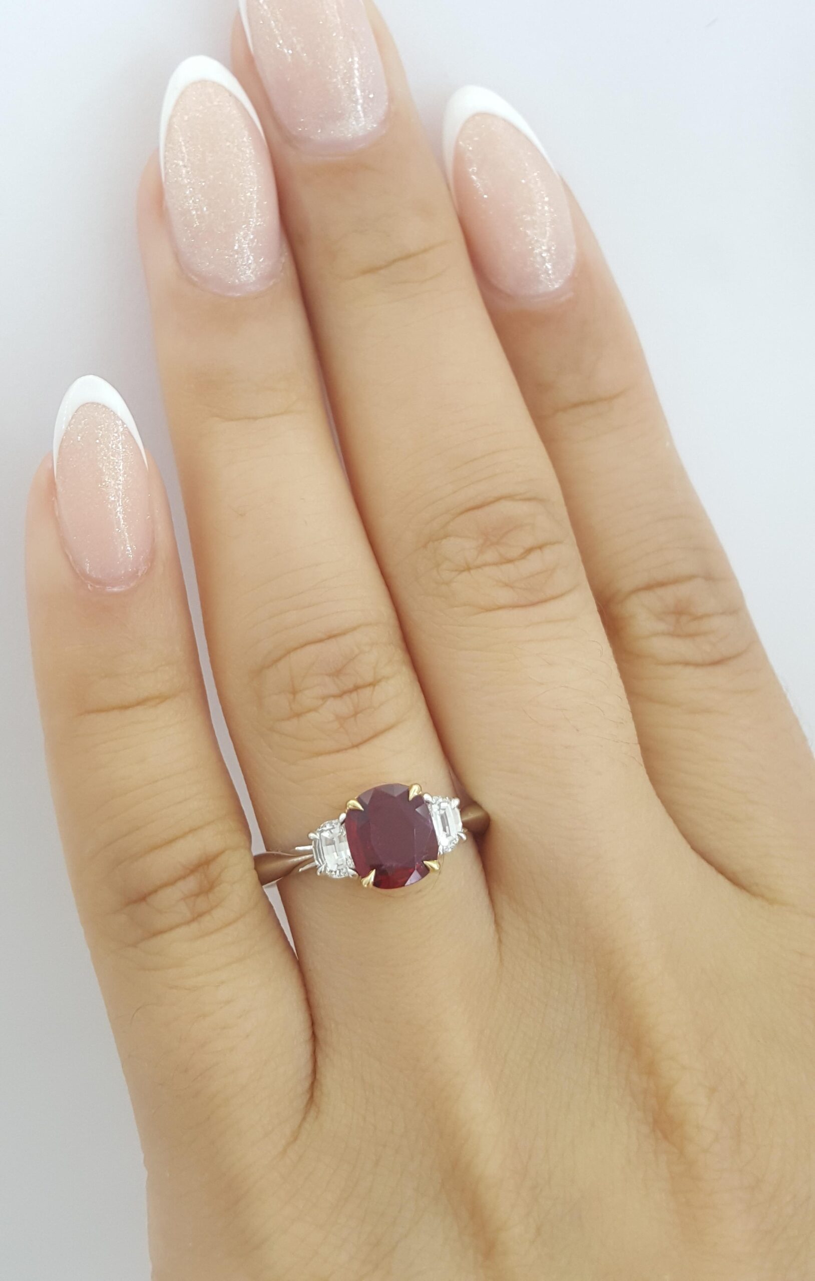 Vintage Tiffany & Co Cushion Ruby & Diamond Statement Ring 1.8 ct Platinum 18k