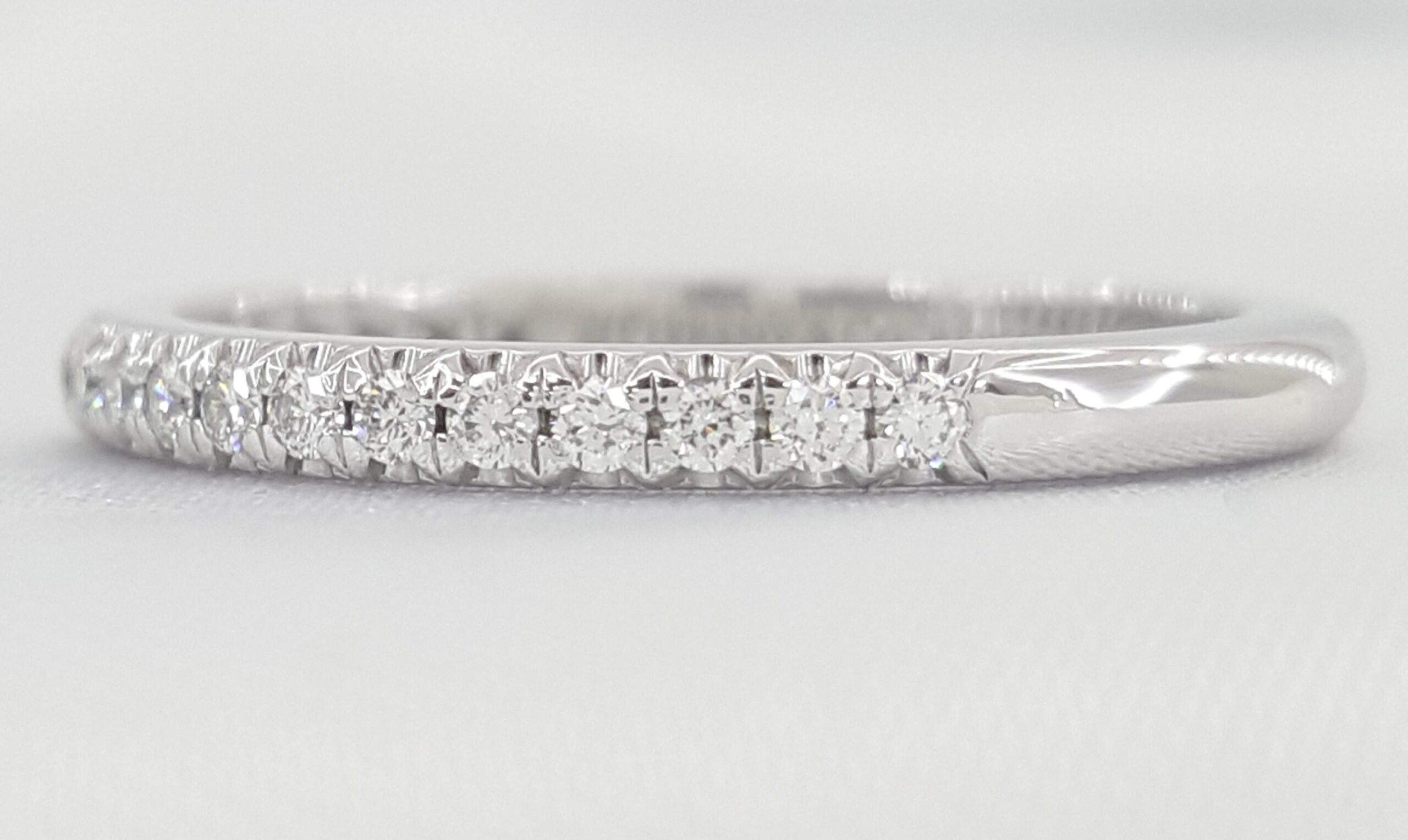 Tiffany & Co Soleste Half Circle Diamond Wedding Band Ring 0.17 ct Plat Rt$3,300