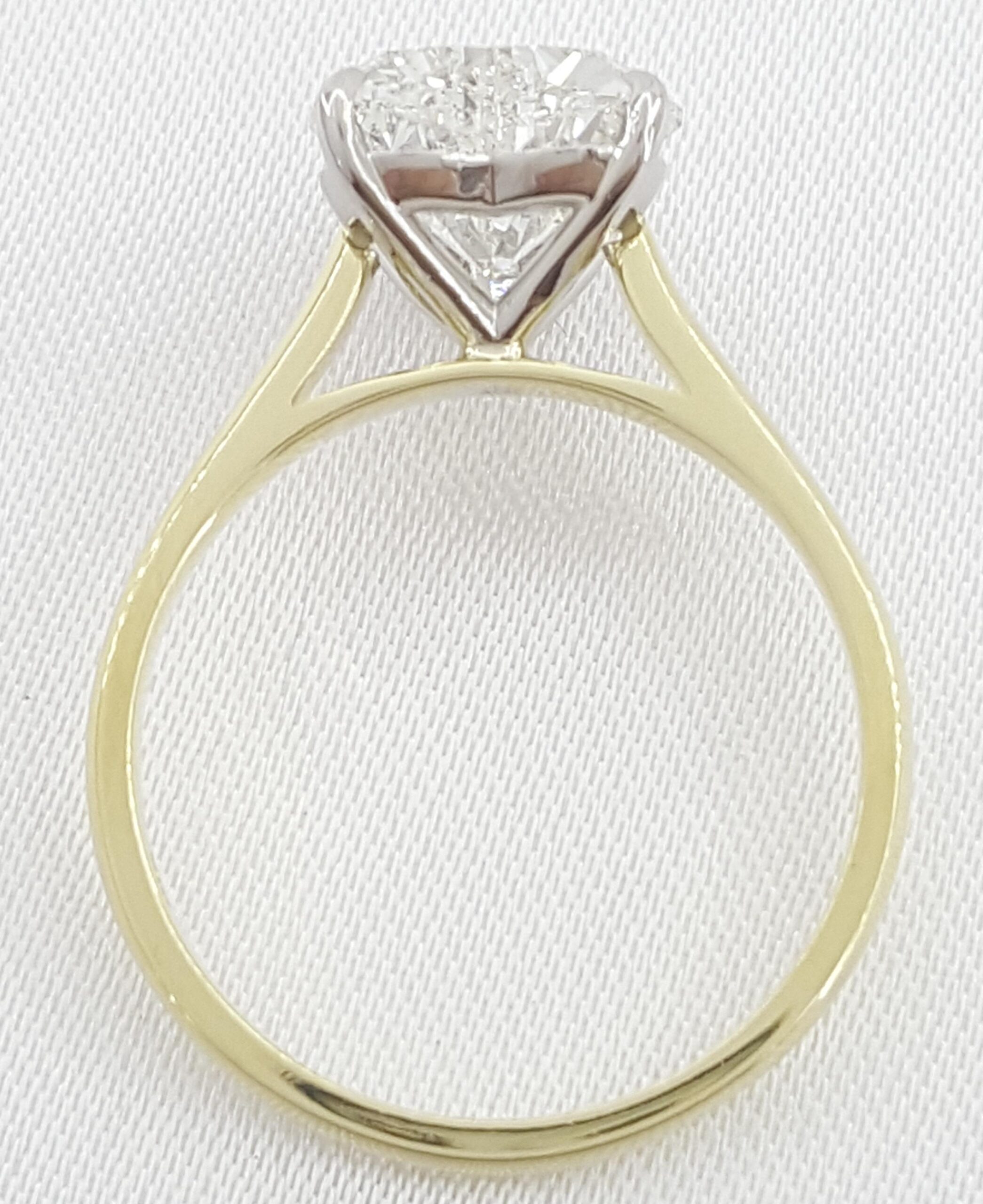 Heart Diamond Solitaire Engagement Ring 3.12 ct 18k Gold & Platinum Retail $75K