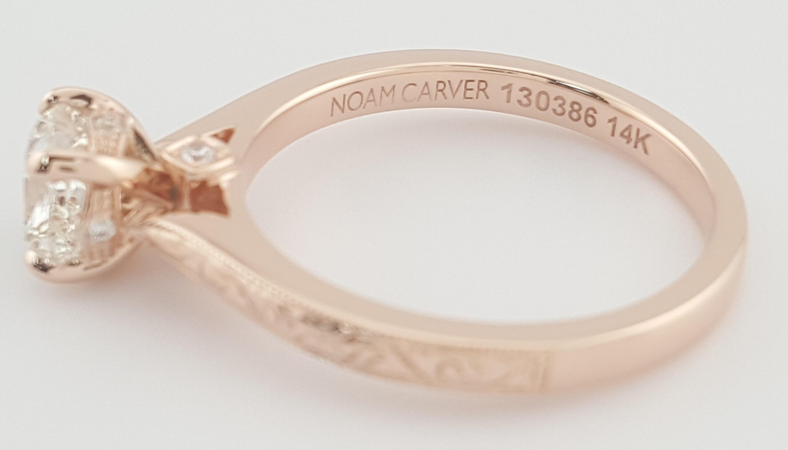 Cushion Cut Diamond Solitaire Engagement Ring 0.84 ct 14k Rose Gold Retail $5K