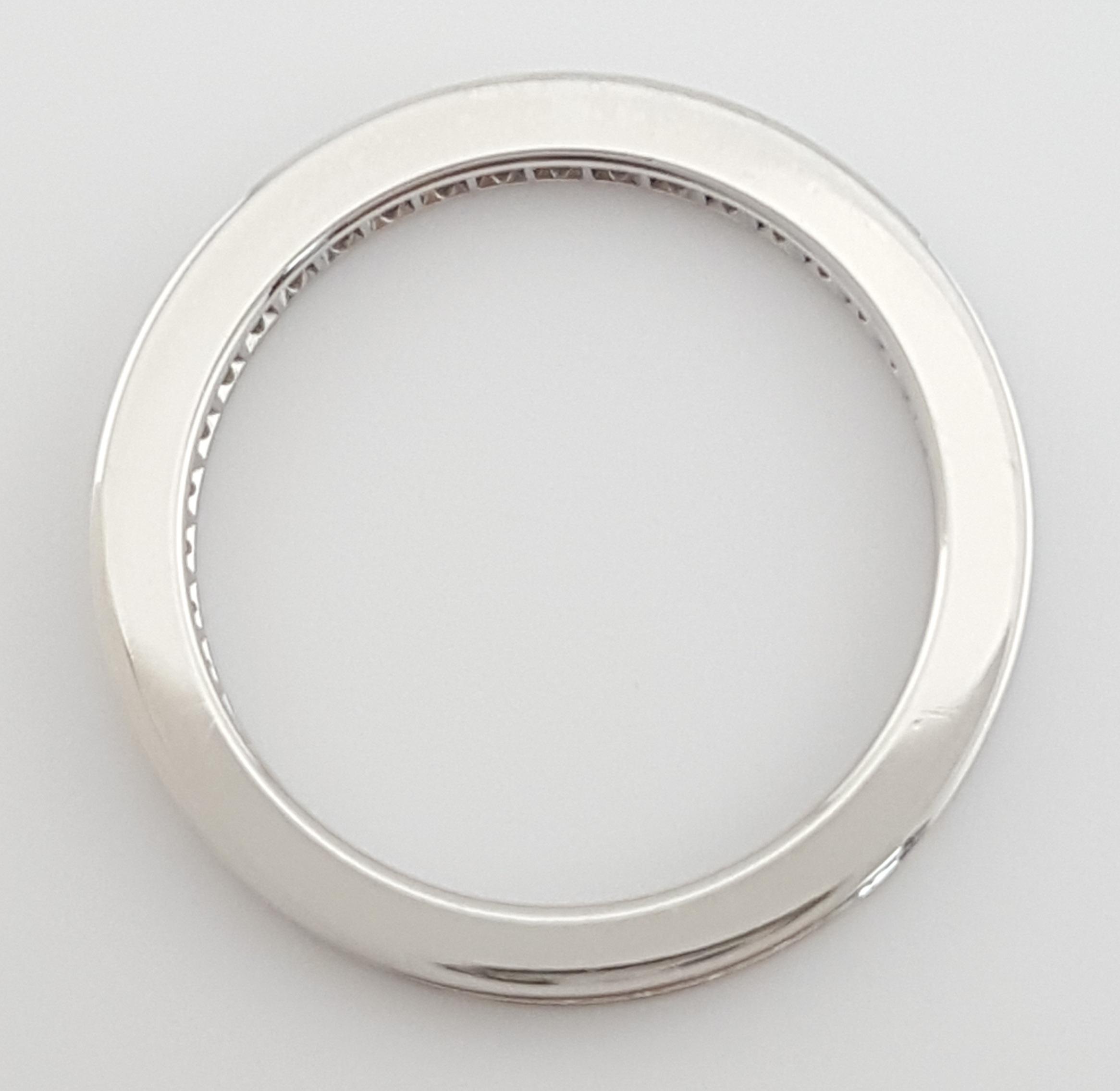 Cartier Classic 1895 Pave Full Circle Eternity Diamond Wedding Band 0.37ct