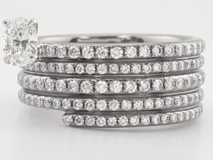 Repossi Blast Oval Diamond Eternity Ring 1.86 ct 18k Black Gold Retail $16,950