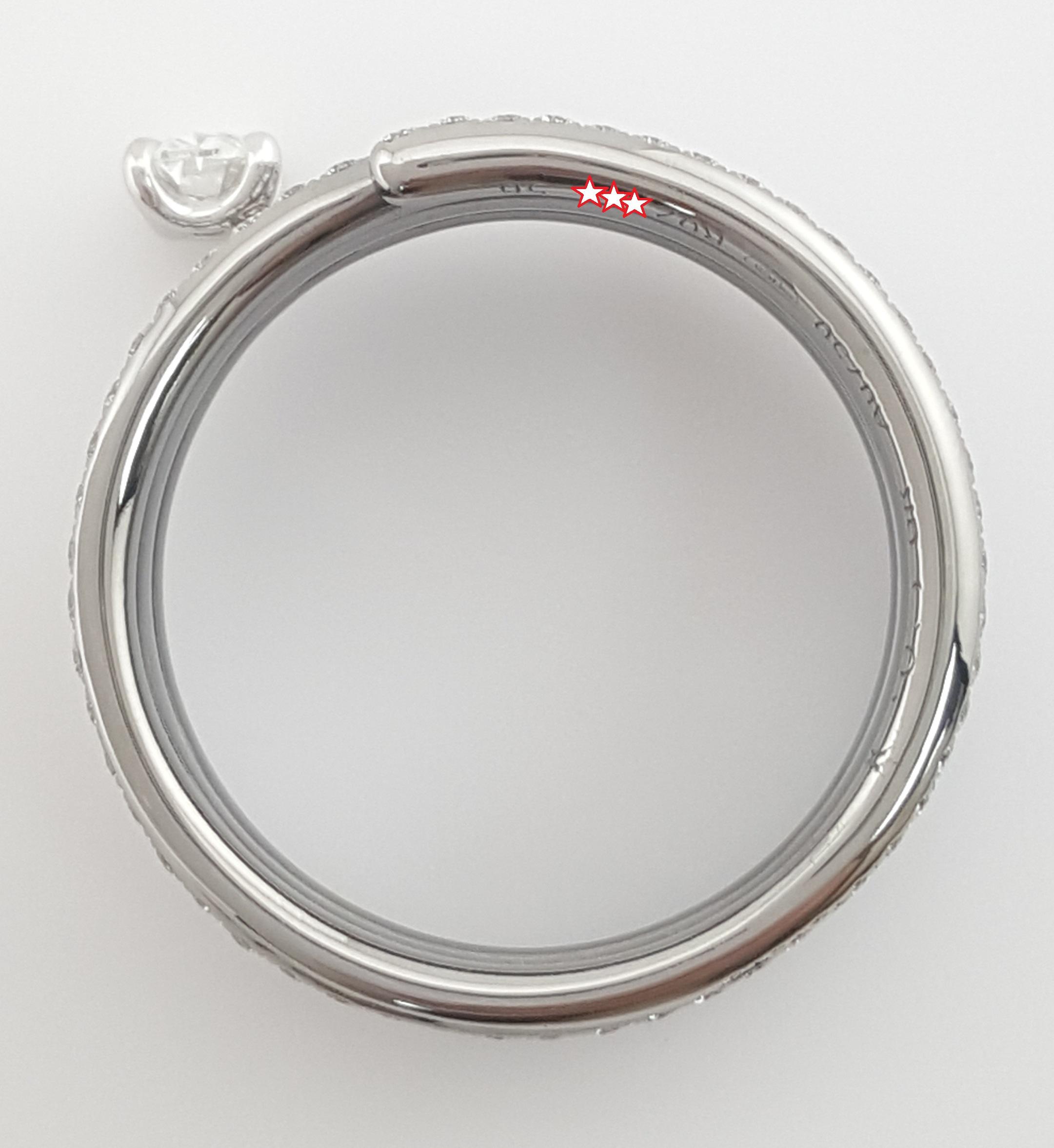 Repossi Blast Oval Diamond Eternity Ring 1.86 ct 18k Black Gold Retail $16,950