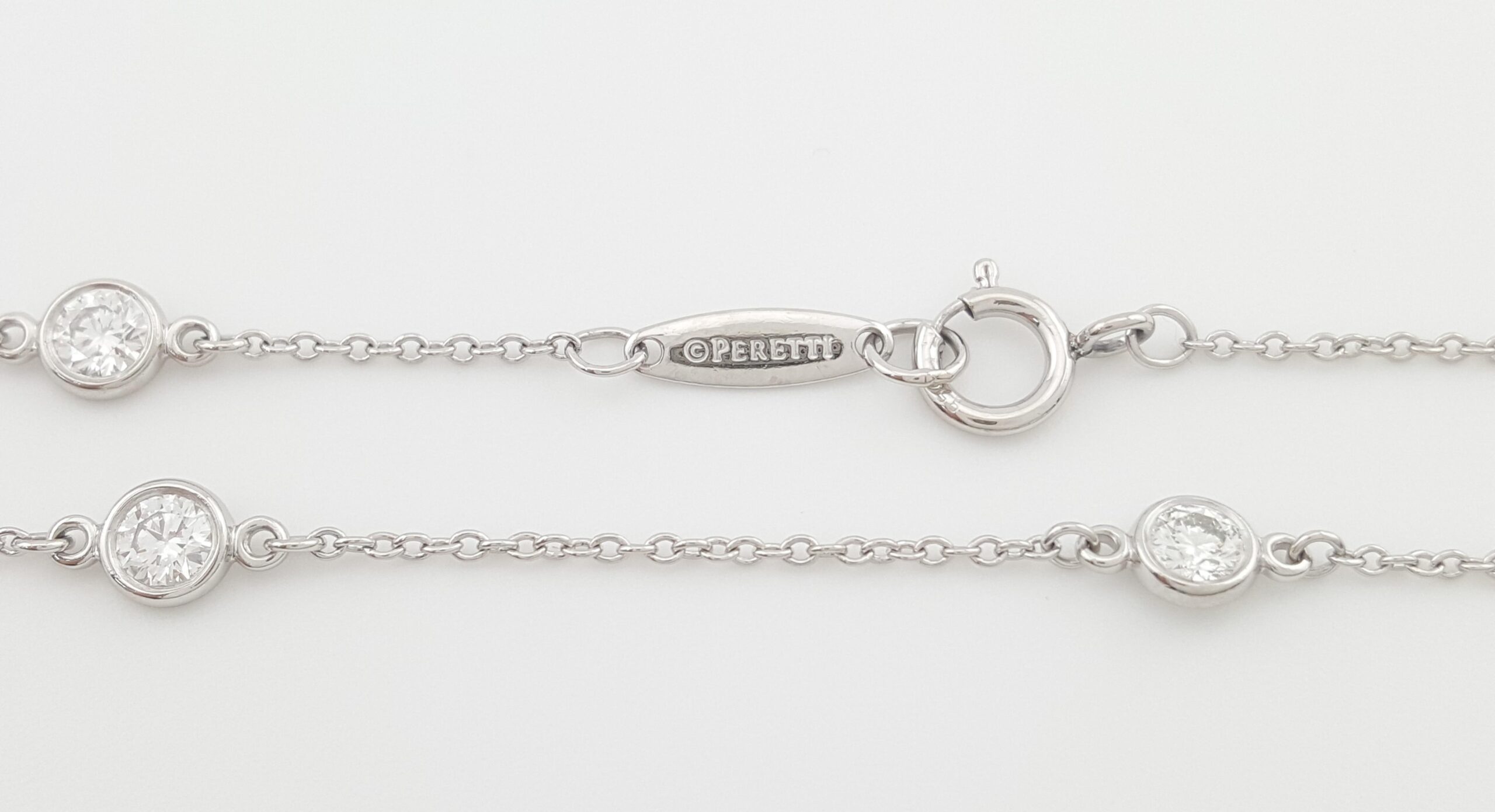 Tiffany & Co. Elsa Peretti Diamond By The Yard Bracelet 0.4 ct Platinum 7" $5700