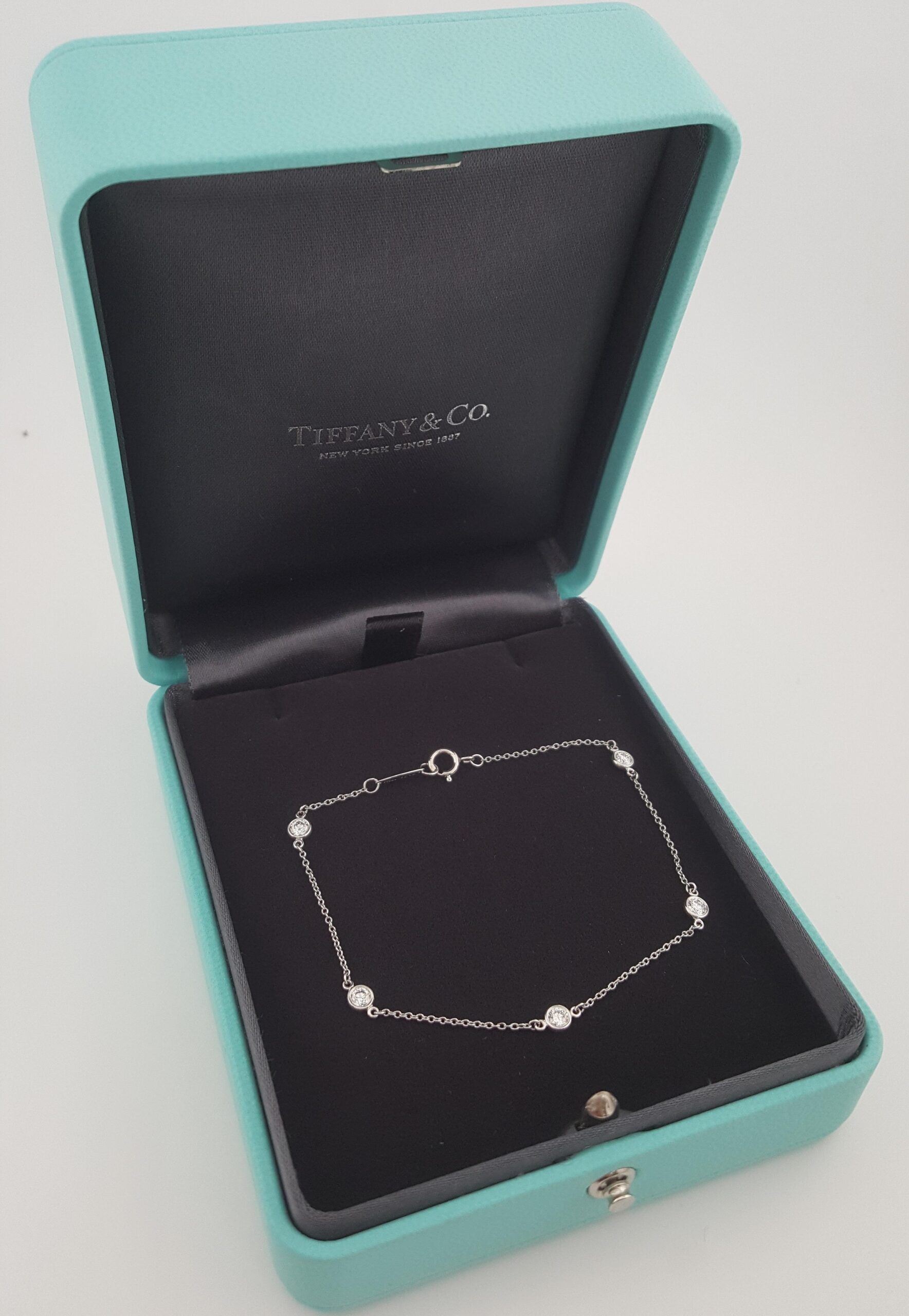 Tiffany & Co. Elsa Peretti Diamond By The Yard Bracelet 0.4 ct Platinum 7" $5700